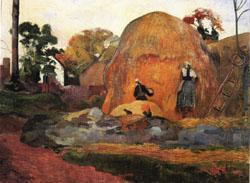 Paul Gauguin Yellow  Hay Ricks(Blond Harvest) China oil painting art